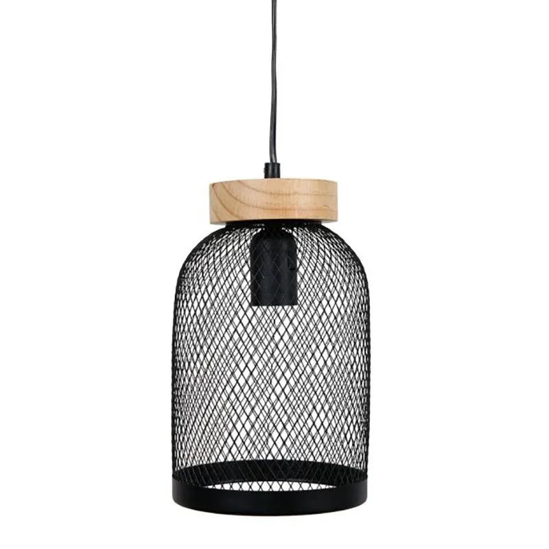 Suspension métal socle bois Ella Ostaria