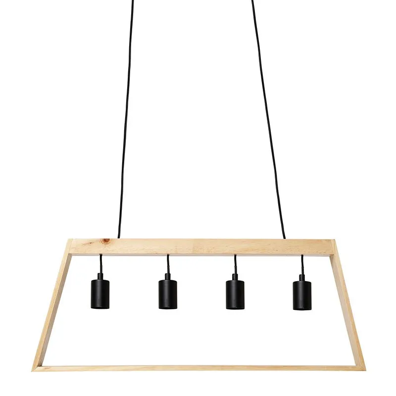 Suspension trapèze en bois 4 cordons Ostaria