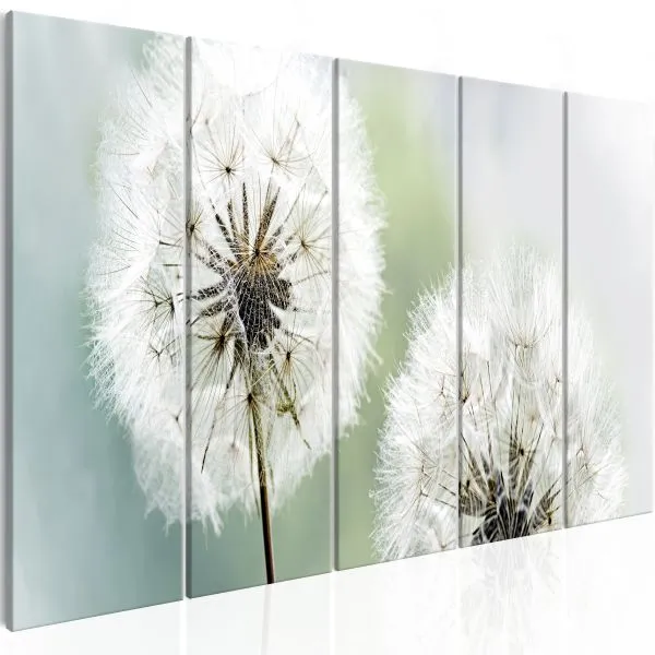 Tableau Fleurs Windless Morning (5 Parts) Narrow
