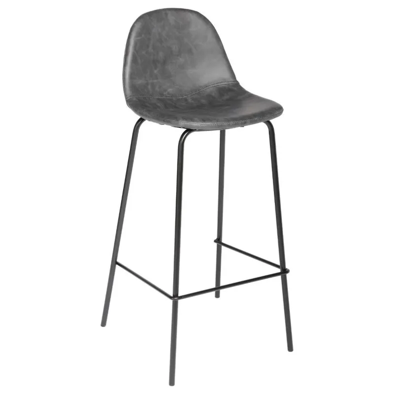 Tabouret de bar gris Vladi Atmosphera