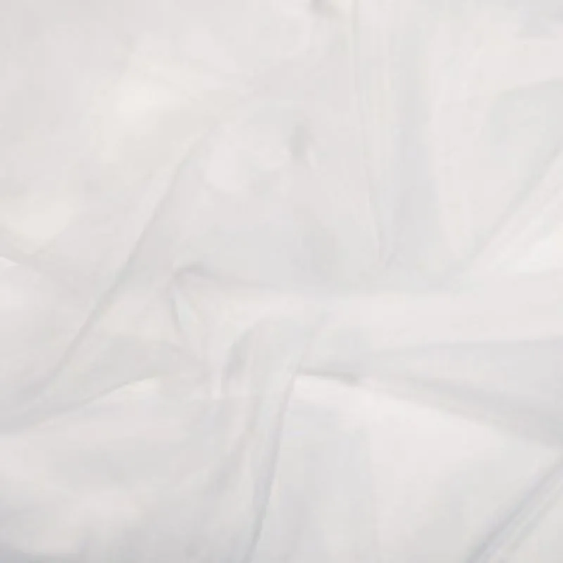 Tissu Voilage Organza Blanc Plombé