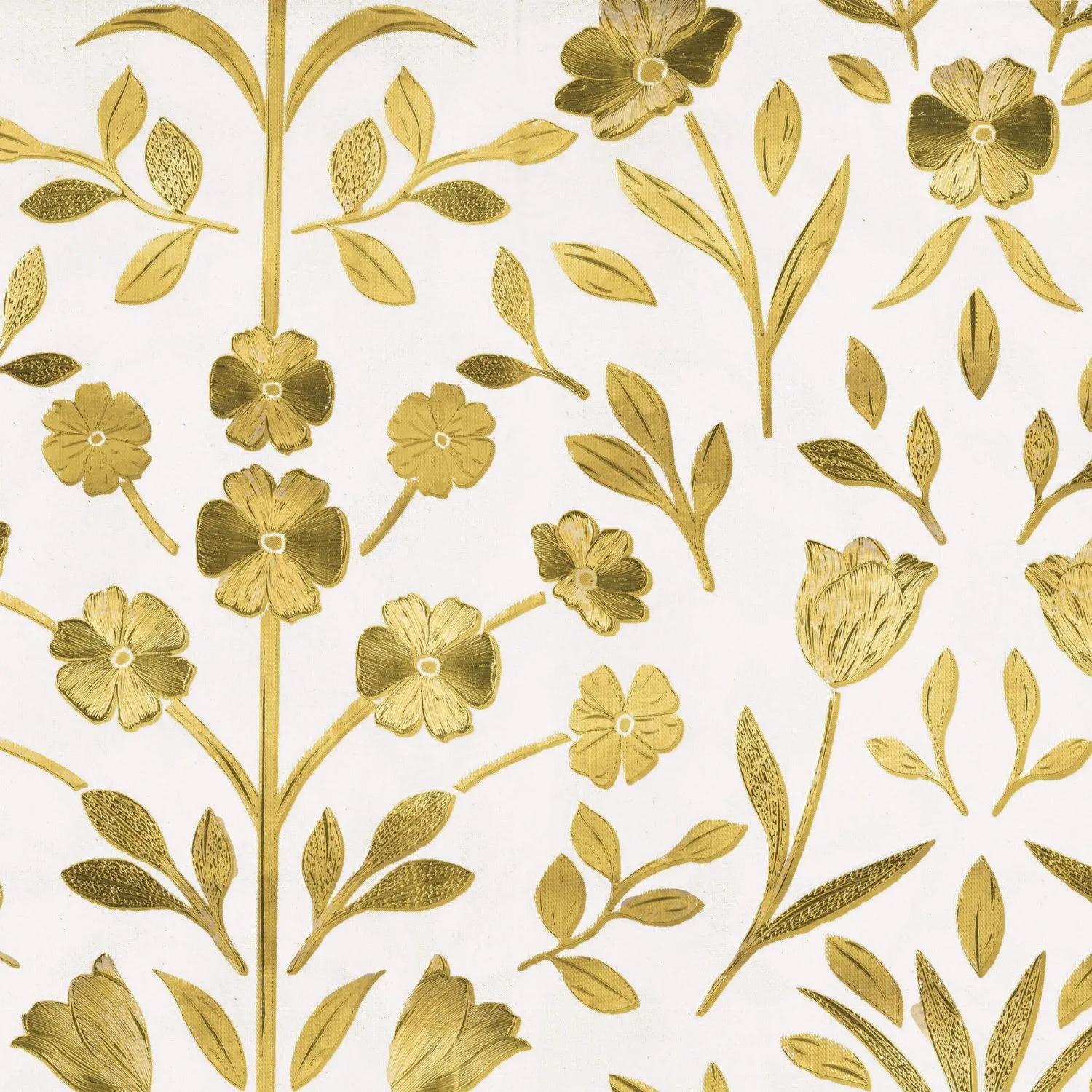 Toile cirée au mètre - Largeur 140 cm - Sidonie Or