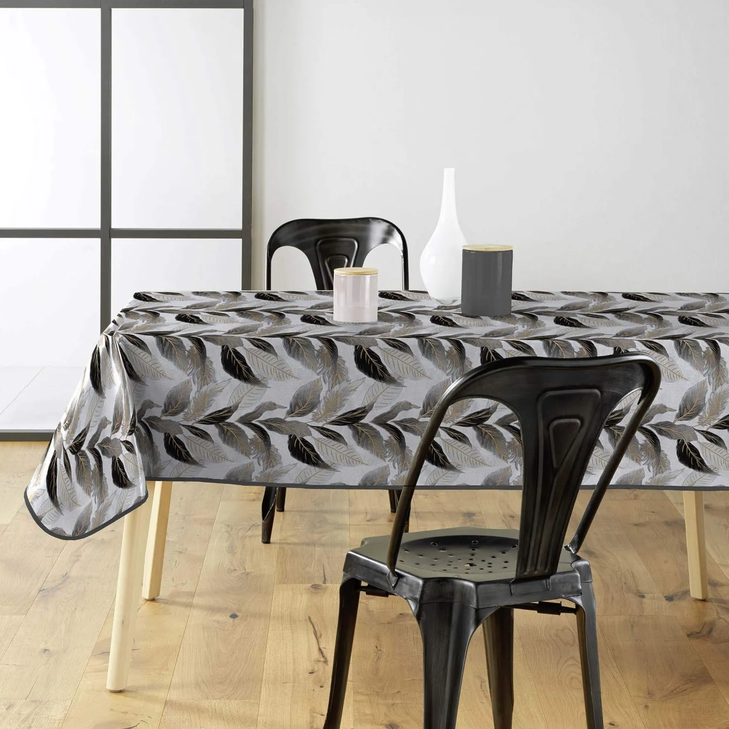 Toile cirée rectangulaire - 140 x 240 cm - Oralia métallisé